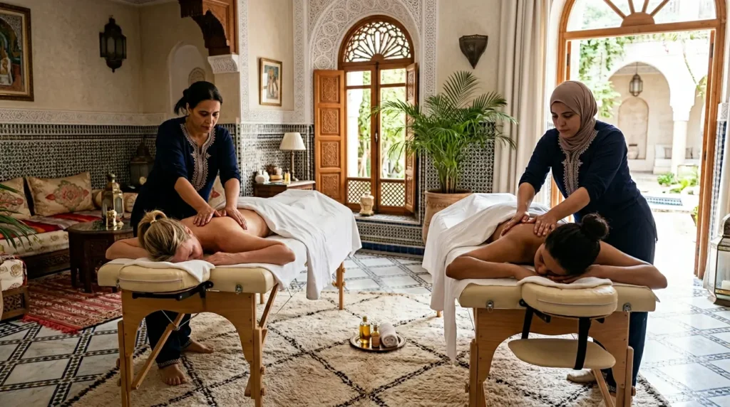 Massage Couple Domicile Marrakech : Soin Duo Premium & Service 5 Étoiles