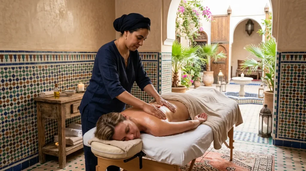 Massage à Domicile Marrakech | Thérapeutes Certifiés 7j/7