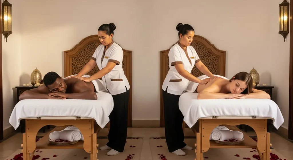 Massage Guéliz Marrakech à Domicile | Praticiens 5★ 7j/7